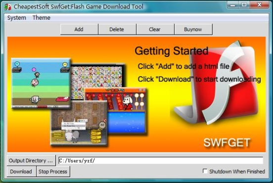 Windows 8 CheapestSoft SwfGet:Flash Game Download full