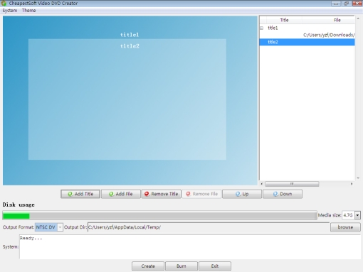 CheapestSoft Video DVD Creator screenshot